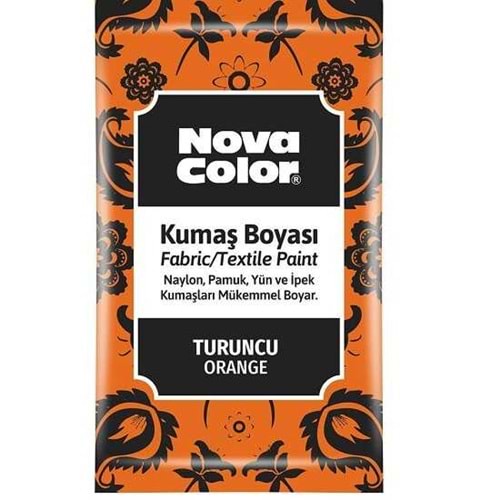 Nova Color Kumaş Boyası Toz Turuncu 12Gr