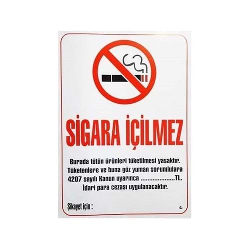 Sigara İçilmez A4 Poster