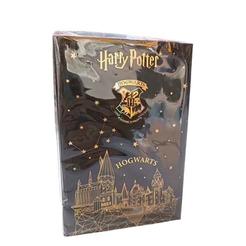 Kitap Görünümlü Kilitlenebilir Gizli Kasa Harry Potter Hogwarts Altın Lisanslı