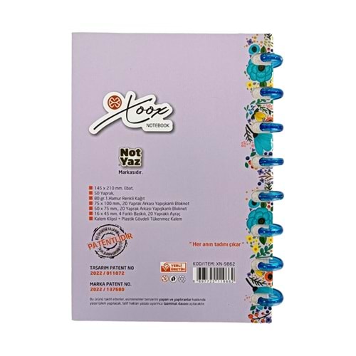 Notyaz A5 Kalemli Notebook XN-9862