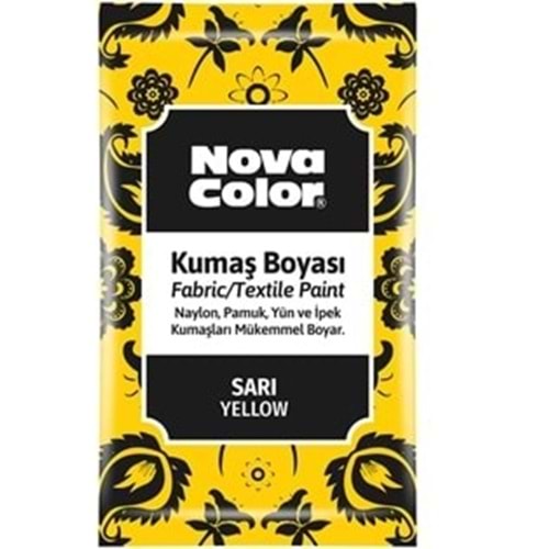 Nova Color Toz Kumaş Boyası Sarı 12 Gr Nc-900