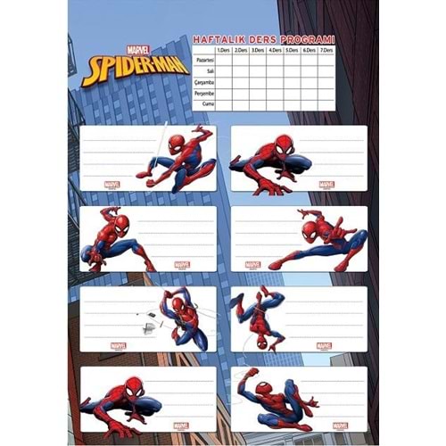 Keskin Color SpiderMan Etiket Ders Programlı 3 Lü