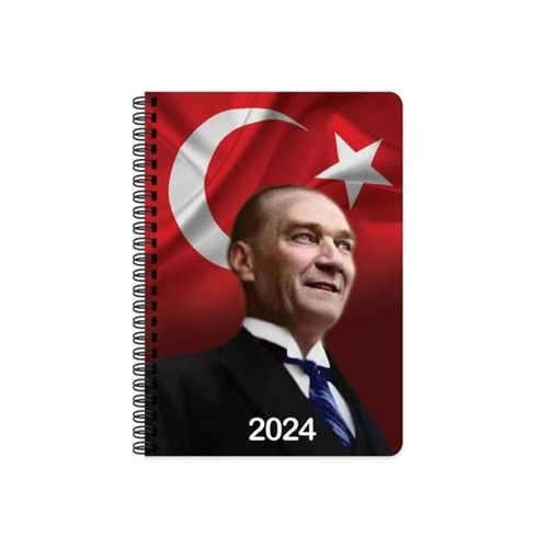 Keskin Color 17x24 Atatürk Günlük Spiralli Ajanda - Cumhurbaşkanı 2024