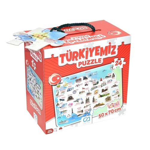 Ca Games Türkiyemiz Yer Puzzle 24 Parça