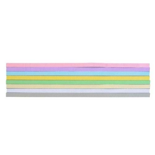 Lino Oluklu Şerit 8 Renk Pastel Renkler 40 Lı 13x500 mm