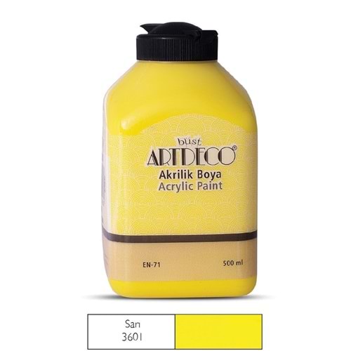 Artdeco Akrilik Boya 500 Ml Sarı 3601