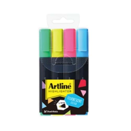 Artline 660 Fosforlu Kalem 4 Lü Set