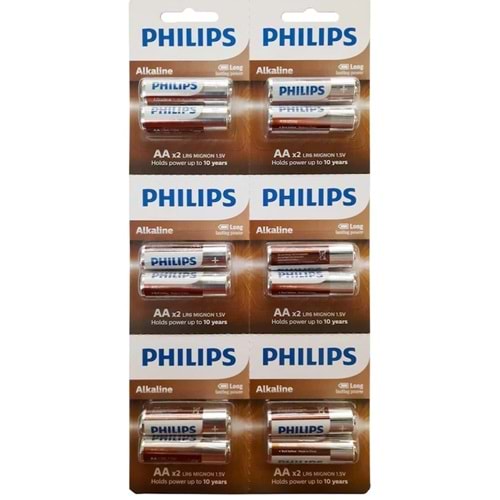 Philips Alkaline AAA İnce Pil 2 Li 1.5V LR03