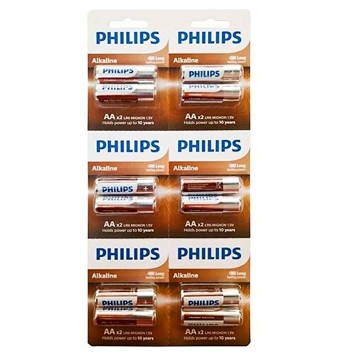 Philips Alkaline AAA Kalem Pil 2 Li 1.5V LR06