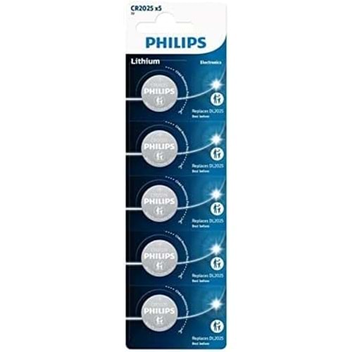 Philips Para Pil CR2025 3V 1 Adet