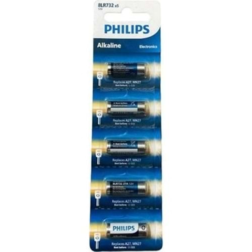 Philips 12V Alkalin Pil 8LR732 27A 1 Adet