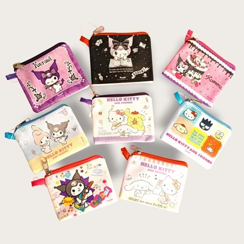 Hello Kitty - Kuromi Para Çantası