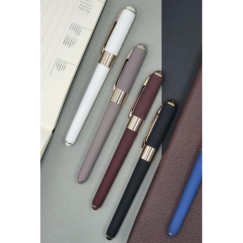 Bruno Visconti Monaco Tükenmez Kalem 0.5 mm Beyaz (Siyah Mürekkep)
