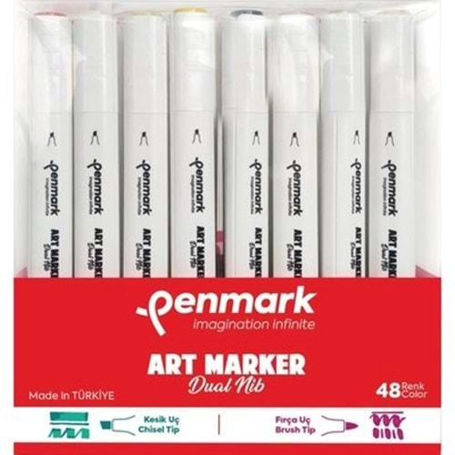 Penmark Markers Art Brush Kalem 48 Li Set