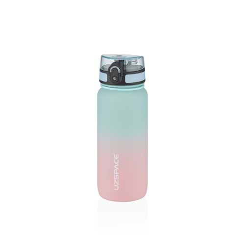 Uzspace Tritan 650 ml Matara Mint-Pembe 3037