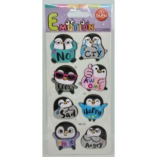 Bu-Bu Emotion Puffy Stickers Penguen 9x21 SWP-1901