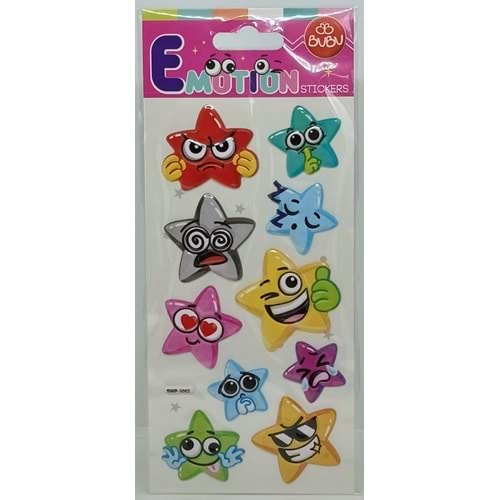 Bu-Bu Emotion Puffy Stickers Yıldızlar 9x21 SWP-3002