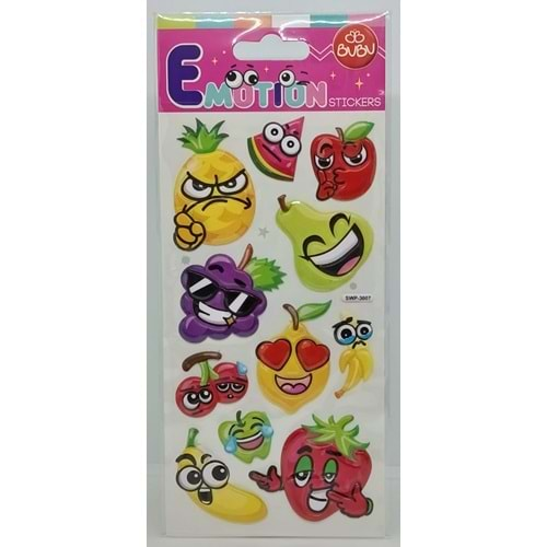 Bu-Bu Emotion Puffy Stickers Sebzeler 9x21 SWP-3007