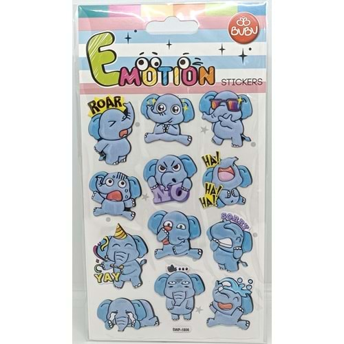 Bu-Bu Emotion Puffy Stickers Filler 10,9x20,5 SWP-1806