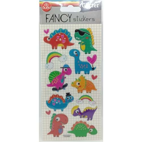 Bu-Bu Damla Stickers Glitter Dinazor 9x20 PUS-6606