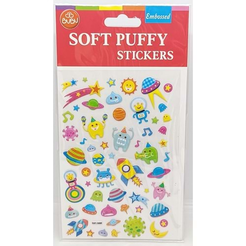 Bu-Bu Soft Puffy Stickers Uzay 10,9x20,5 SWP-1008B