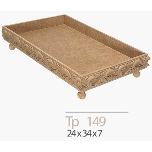 Ham MDF Ahşap Macun Tepsi TP-149