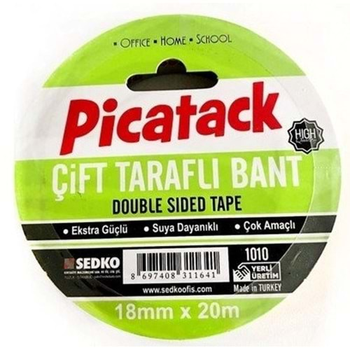 Picatack Çift Taraflı Bant Force 18 mm x 20 m