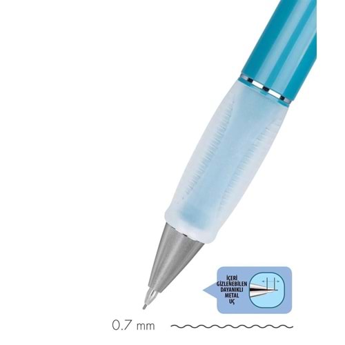 Serve Deep Toprak Serisi Versatil Uçlu Kalem 0.7 mm Okyanus Mavi
