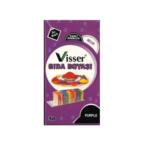 Visser Mor Gıda Boyası 9 Gr.