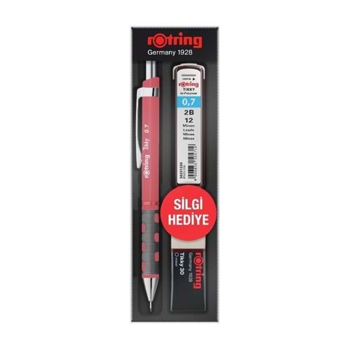 Rotring Tikky Min Silgi 3 Lü Okul Seti 0.7 Gül Kurusu
