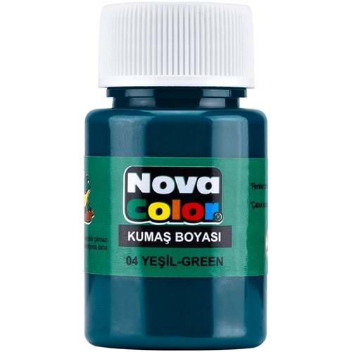 Nova Color Kumaş Boyası Şişe Yeşil 30 ml.