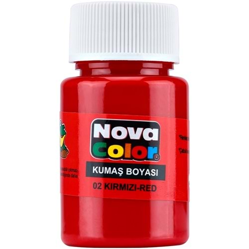 Nova Color Kumaş Boyası Şişe Kırmızı 30 ml.
