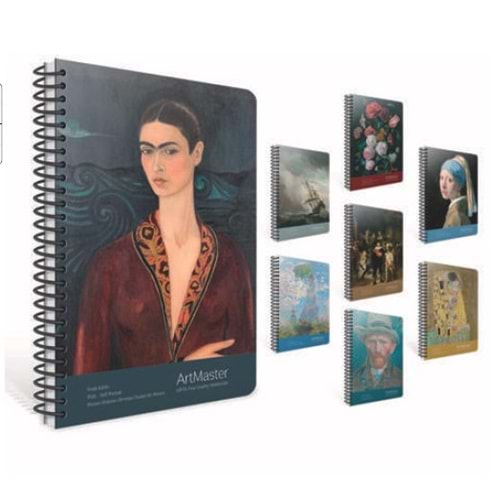 Gıpta Art Master Karton Kpk. Spiralli A6 Çizgisiz Defter 80 Yp.