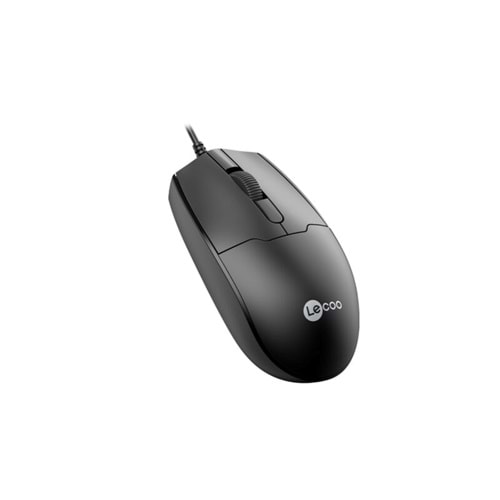 Lecoo MS101 USB Kablolu 1200DPI 3 Tuşlu Optik Mouse Siyah