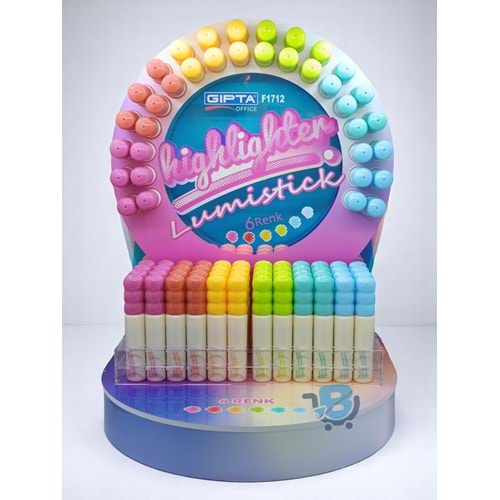 Gıpta Lumistick Shiny Pastel Esinti Mavisi Fosforlu Kalem K1718