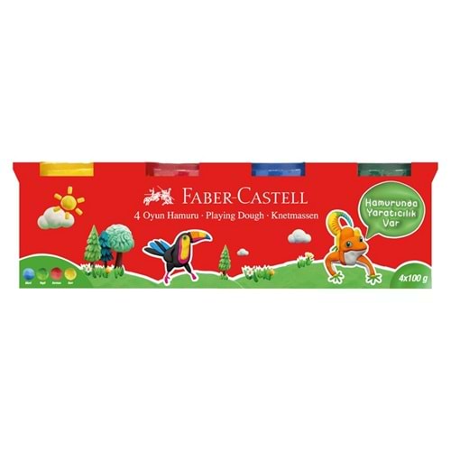 Faber-Castell Oyun Hamuru Klasik Renkler 4 x 100g