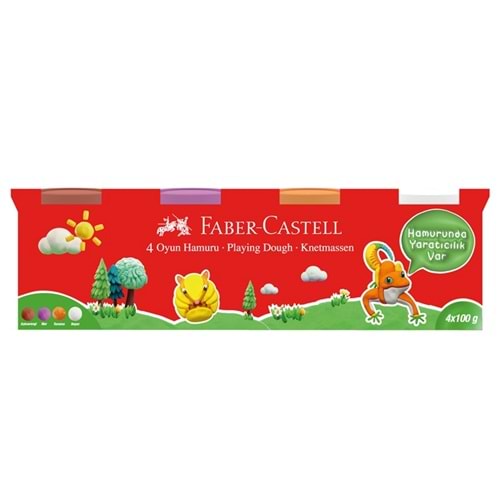 Faber-Castell Oyun Hamuru Klasik Renkler 2 4 x 100g