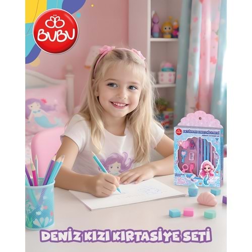 Bu-Bu Deniz Kızı Kırtasiye Seti