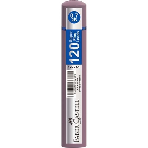 Faber-Castell Grip Min Bordo 0.7 mm 120 Li