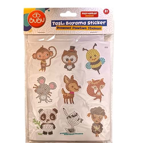 Bu-Bu Taşlı Boyama Sticker BUBU-AC0019
