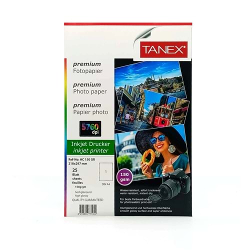 Tanex Fotoğraf Kağıdı A4 150 gr 25 Li