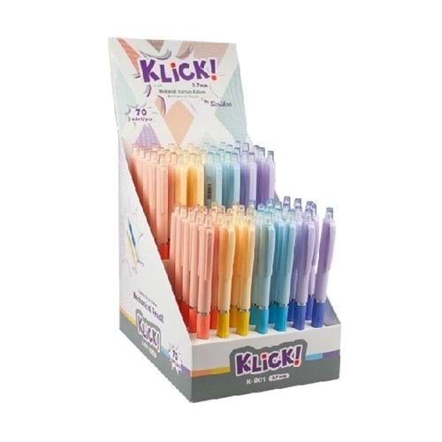 Scrikss Klick Mekanik Kurşun Kalem 0.7 mm K-801 Şeftali