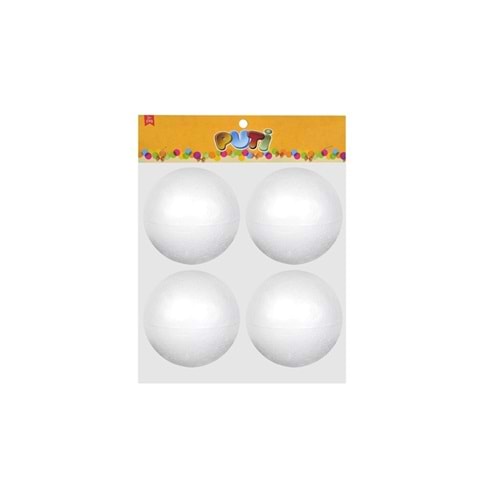 Puti Köpük Top 7 cm 4 Lü