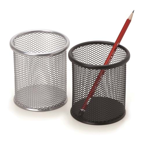 İnox File Tekli Kalemlik Siyah