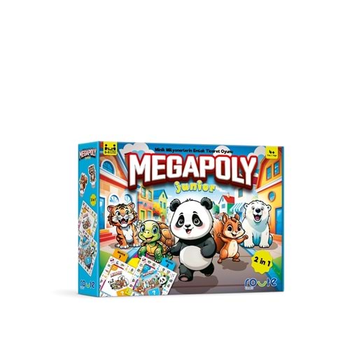 Megapoly Junior Emlak Ticaret Oyunu 2 in 1 4+ Yaş