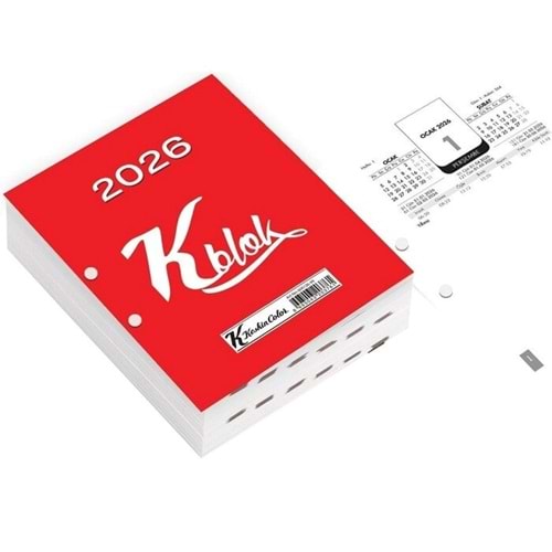 Keskin Color Blok Masa Takvimi 2026