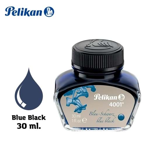 Pelikan Dolma Kalem Mürekkebi 30ml 4001 Mavi-Siyah