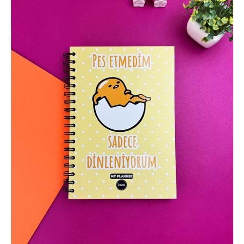 Pes Etmedim Dinleniyorum Tasarımlı Konuşan Ajanda (Bam-1312)