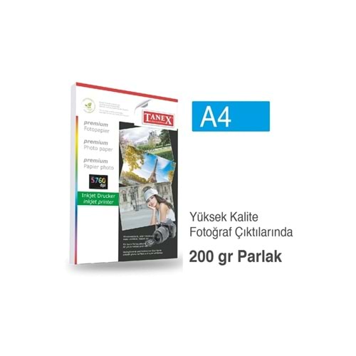Tanex Fotoğraf Kağıdı A4 200 gr 25 Li