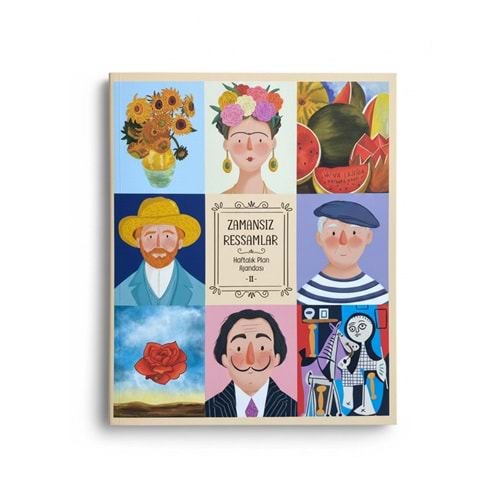 Zamansız Ressamlar Ajandası II, Zamansız Ajanda 16.5x19.5 cm (Stickerlı)